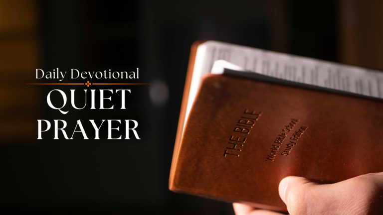 Person praying quietly in a private place